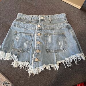 Blue jeans short